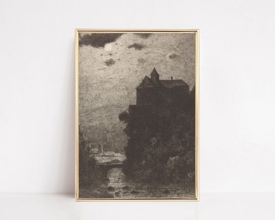 Discover dark academia decor | victorian painting poster