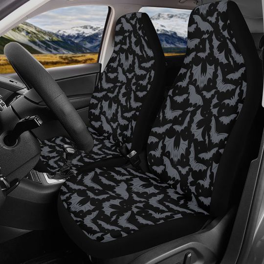 Discover Bat Themed Car Seat Covers - Halloween Spooky Style