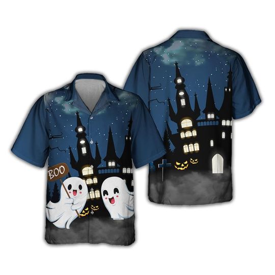 Discover Cute Boo Halloween Hawaiian