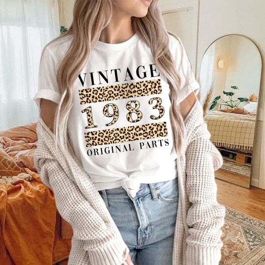 Discover Customized Vintage 1983 T-Shirt - Ideal 40th Birthday Gift