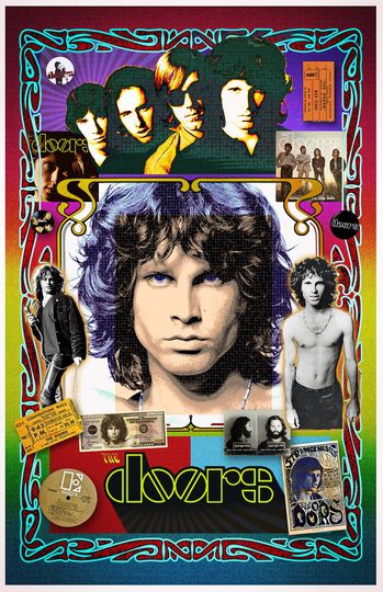 Discover Jim Morrison and The Doors Rock Icons Rock Band Poster