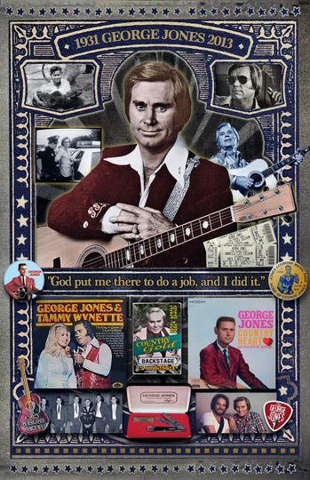 Discover George Jones Rock Icons Rock Band Poster