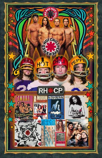 Discover Red Hot Chili Peppers Rock Icons Rock Band Poster
