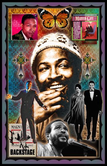 Discover Marvin Gaye Rock Icons Rock Band Poster