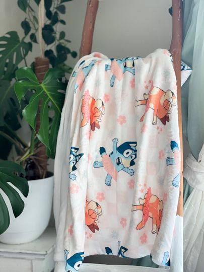 Discover Ballerina Heelers Minky Blanket