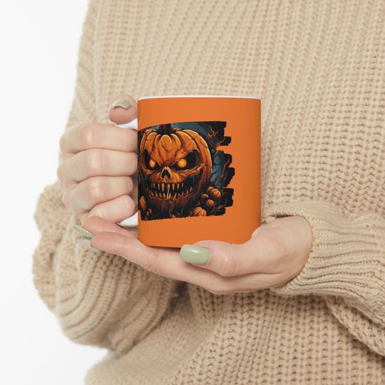 Discover Halloween Pumpkin Mug