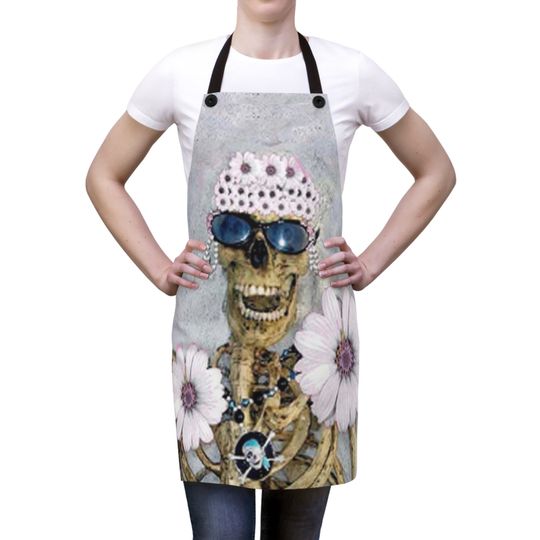 Discover Ms Cool Cassy Woman Skeleton Apron, Halloween Apron