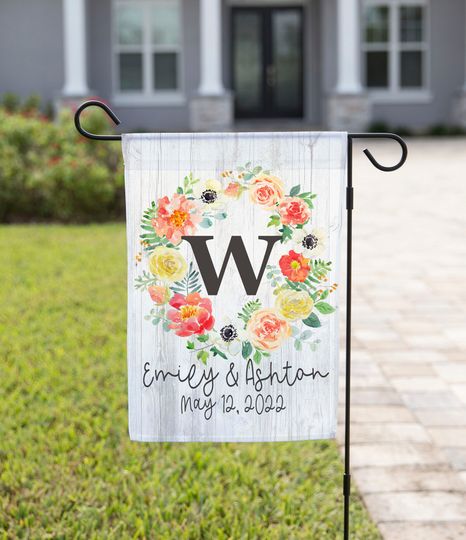 Discover Personalized Garden Flag Wedding Garden Flag, Welcome Bridal Shower Flag, Just Married