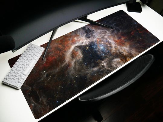 Discover James Webb Tarantula Nebula Mouse pad and Large Desk Mat