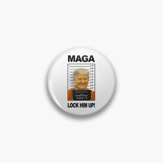 Discover Donald Trump Prison Mugshot Moron 45 Pin