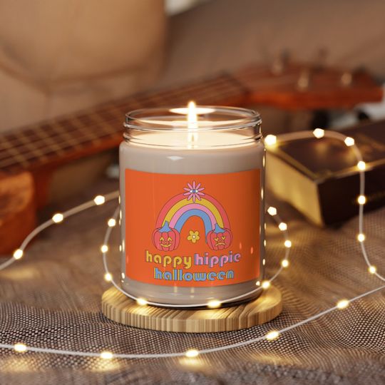 Discover Happy Hippie Halloween Candle, Different Scents,  Halloween Special