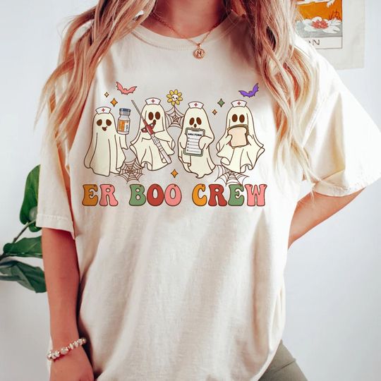 Discover Halloween ER Nurse Shirt - Emergency Room Boo Crew Tee