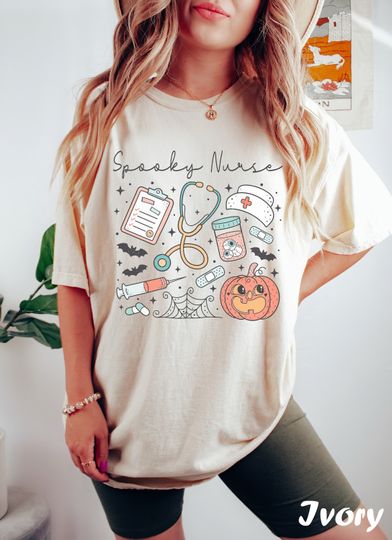Discover Halloween Nurse Shirt, Spooky Nurse Shirt