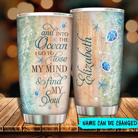 Discover Into The Ocean I Go - Personalized Tumbler