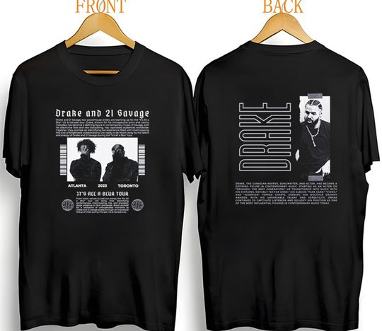 Discover Vintage Drake Rap Tour 2023 Shirt, Champagne Papi Shirt