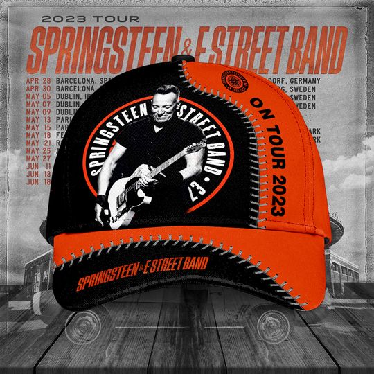 Discover Bruce Springsteen Band Tour 2023 Baseball Caps