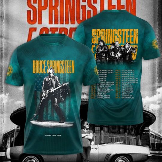 Discover Bruce Springsteen 3D T Shirt, Bruce Springsteen Shirt
