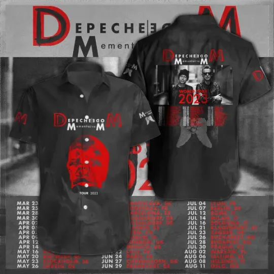 Discover Depeche Mode 2023 Tour, Depeche Mode 2023 hawaiian Music Shirt