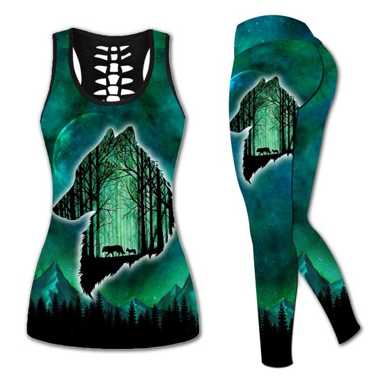 Discover Woods And Wolves Hollow Tank Top Legging Sets