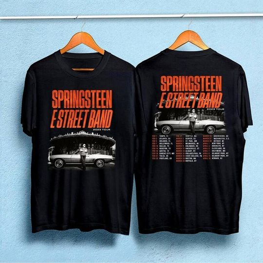 Discover Bruce Springsteen & E Street Band 2023 Tour T-shirt, 2023 Music Tour T-Shirt