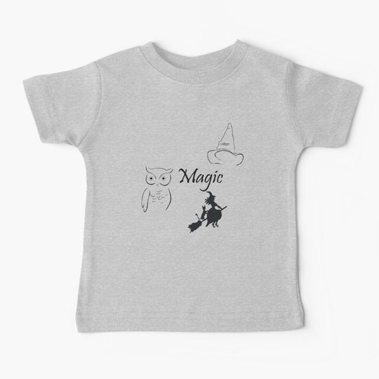 Discover Magic Witch Owl Hat Baby T-Shirt