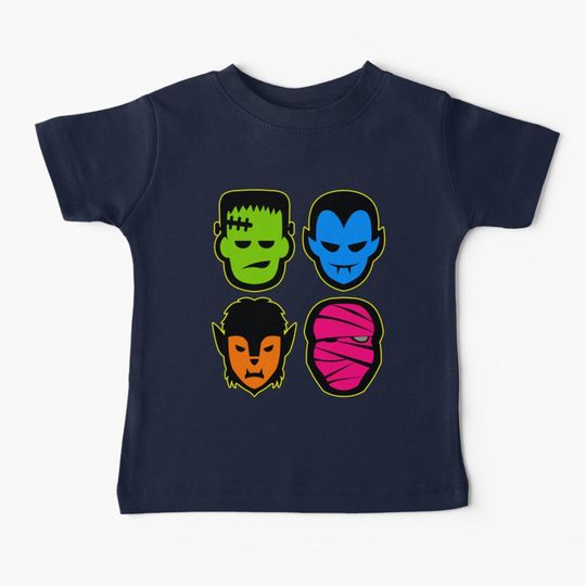 Discover Classic Monsters Baby T-Shirt