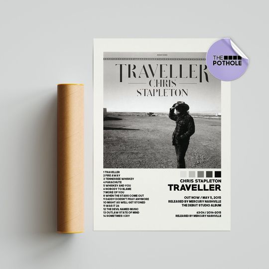 Discover Chris Stapleton Posters / Traveller Poster / Album Cover Poster
