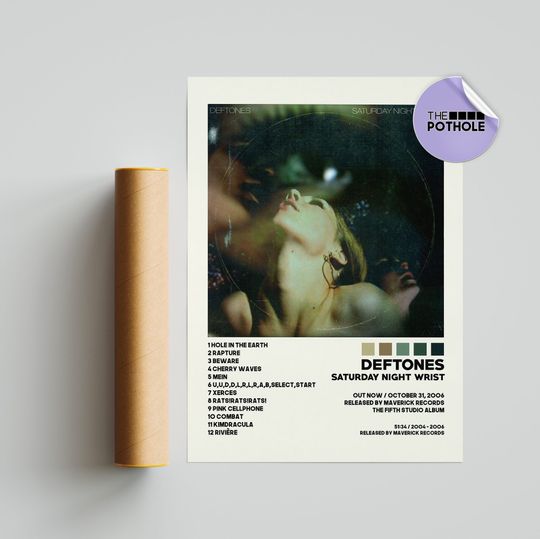 Discover Deftone Posters / Saturday Night Wrist Poster, Album Cover Poster