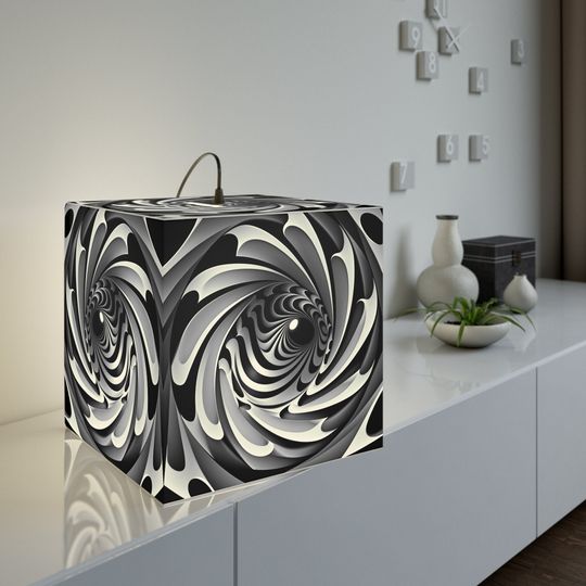 Discover Luminart Optic Art Light Cube Lamp