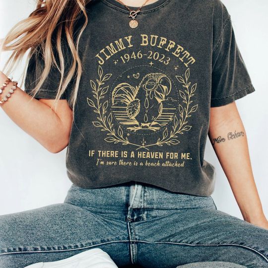 Discover Sail on Jimmy Buffett Shirt, If There Is A Heaven for Me, R.I.P Jimmy Buffett, Beach Lover Fins Up Shirt