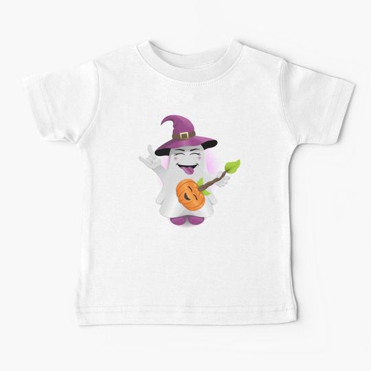 Discover Halloween party ghost. Baby T-Shirt