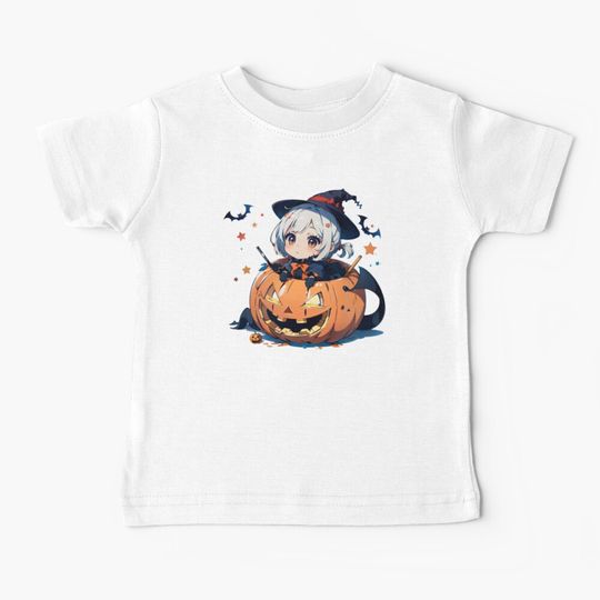 Discover Chibi Halloween Girl Baby T-Shirt