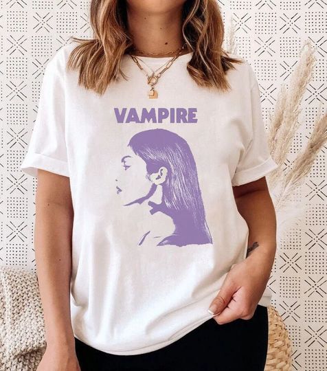 Discover Vampire Olivia Rodrigo Shirt, Olivia Rodrigo Vampire Merch T-Shirt