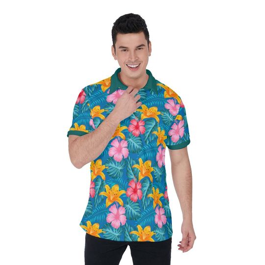 Discover Tropical Floral Polo Shirt