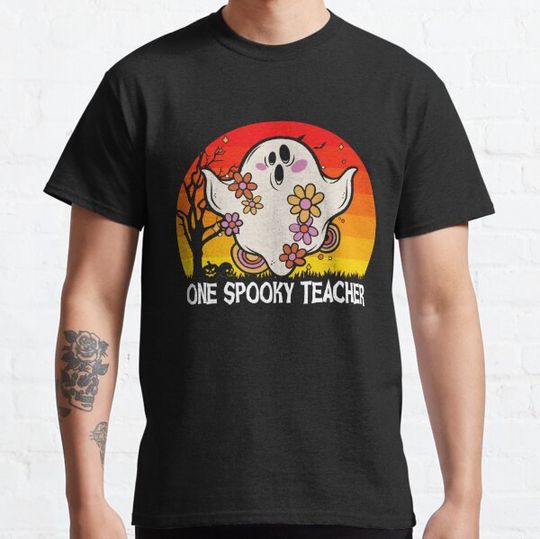 Discover One Spooky Teacher T-shirts