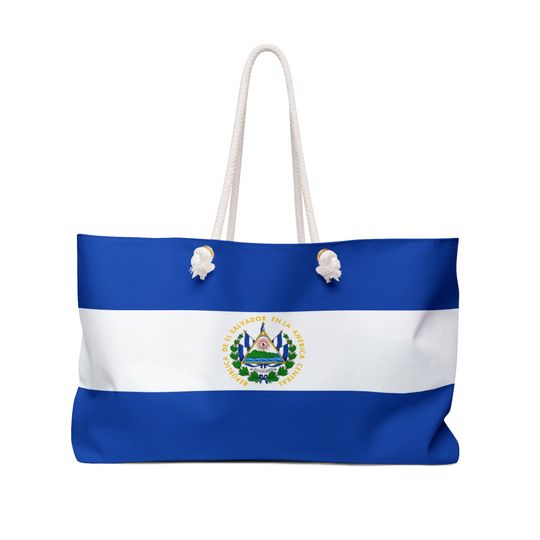 Discover El Salvador Flag Weekender Bag