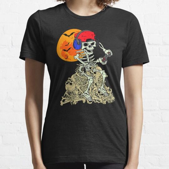 Discover Happy Halloween skull Funny classic T shirt T-shirts