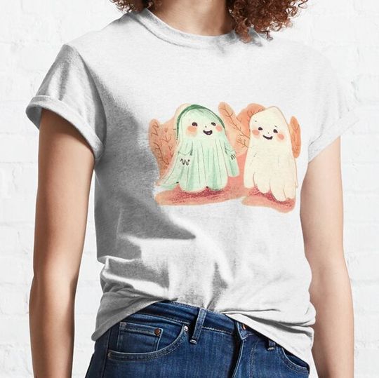 Discover Spooky Pals, friendly ghost | halloween, cute, ghosts, scary, funny, horror T-shirts