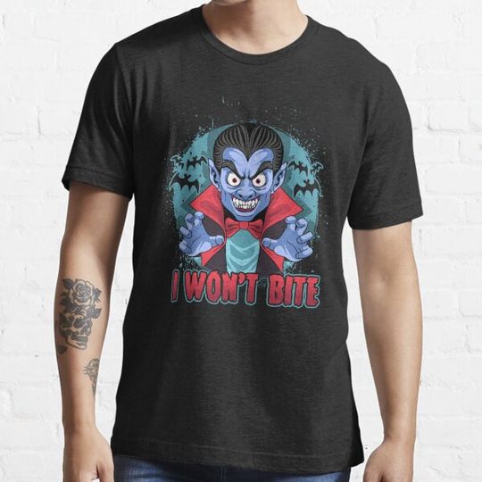 Discover I Won't Bite, Funny Halloween Costume Gift, Happy Halloween T-shirts