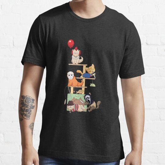 Discover Cat Horror Films Cat Tree Gift Horror T-Shirts
