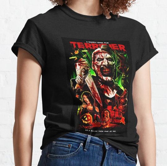 Discover Terrifier Movie Art The Clown Horror Slasher Halloween T-shirts