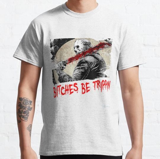 Discover Movies Bitches Be Trippin Funny Halloween Horrorlasher T-shirts