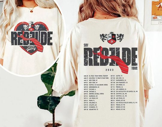 Discover Rebelde RBD Tour 2023 Vintage Logo Tee, Soy Rebelde Concert Shirt