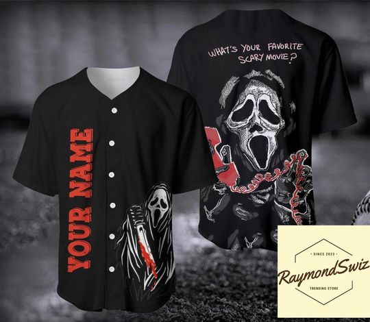 Discover Ghostface Jersey Shirt, No You Hang Up Shirt, Halloween Shirt