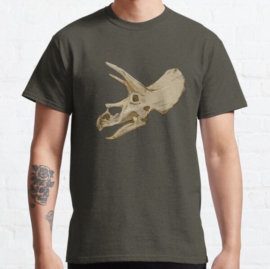 Discover Dinosaur Skull - Triceratops T-shirts