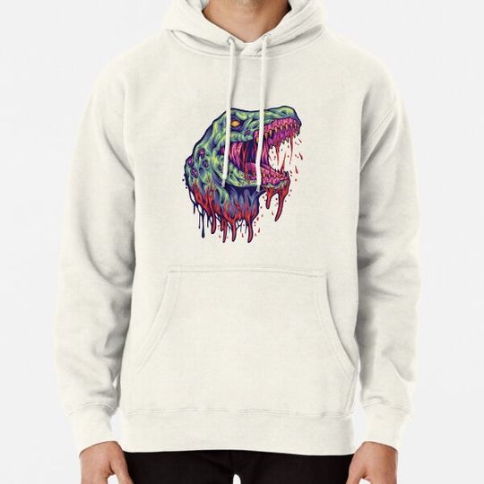 Discover zombie dinosaur Bloody Hoodies