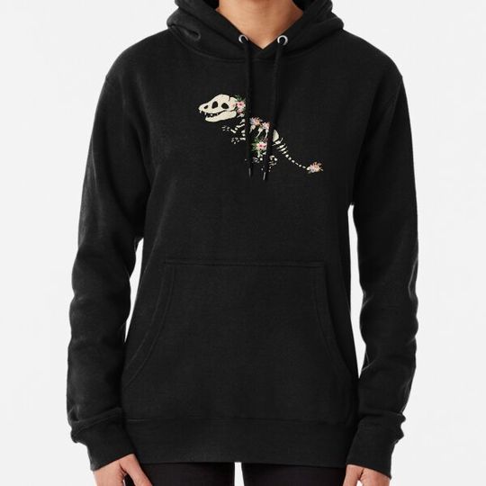 Discover Floral Dinosaur Skeleton Hoodies