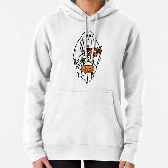 Discover Halloween Party Floral Ghost Floral Trick or Treat Funny Hoodies