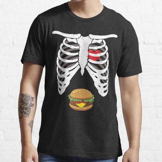 Discover Pregnancy Announcement For Dad Pregnant Skeleton T-shirts