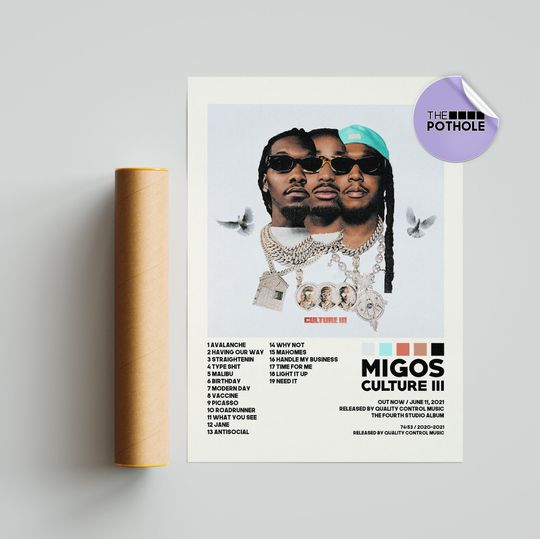 Discover Migos Culture III Album Cover Poster